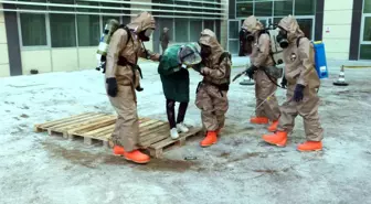Yozgat'ta Oksijen Tüpü Patlaması Tatbikatı Gerçekleştirildi
