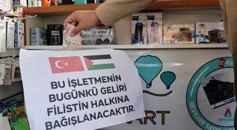 Nevşehir'de Esnaflardan Gazze'ye Destek