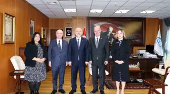 ATO Başkanı Gürsel Baran, SGK Başkanı Raci Kaya'yı ziyaret etti