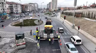 Kayseri'de Erkilet Bulvarı'nda asfalt yenileme çalışmaları