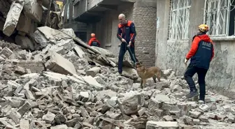 Diyarbakır'da metruk bina çöktü