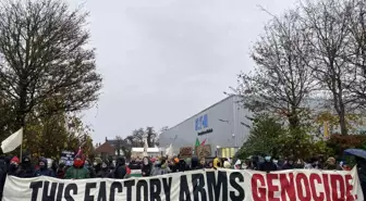 Filistin Destekçileri İngiltere ve İskoçya'da Savunma Sanayi Firmalarını Protesto Etti