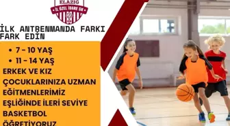 Elazığ İl Özel İdare Spor Kulübü Kış Basketbol Spor Okulu Kayıtlarına Başladı