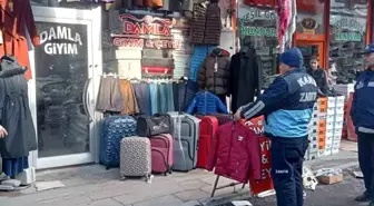 Kars'ta kaldırım işgallerine zabıta müdahalesi