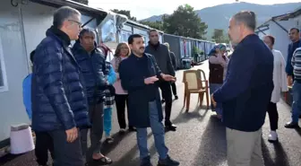Belen Kaymakamı, konteyner kentlerdeki önlemleri denetledi