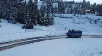 Mersin'de mevsimin ilk karı yağdı, Yörükler göçe başladı