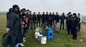 Muş'ta göz yaşartıcı gazlar ve gaz maskeleri eğitimi