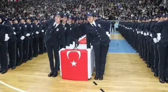 Yozgat Polis Meslek Eğitim Merkezi'nden 861 kadın polis adayı mezun oldu