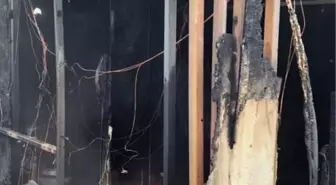 Antakya'da konteyner yangını söndürüldü