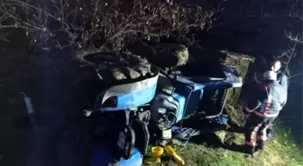 Malatya'da traktör devrildi, 1 kişi yaralandı