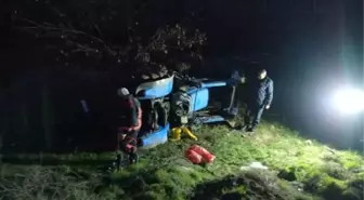 Malatya'da traktör devrildi, sürücü ağır yaralandı