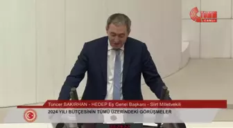 TBMM'de Bütçe Görüşmeleri... Tuncer Bakırhan: 'Sizin Dilinizde Haklar Suç, Barış Hakaret, Adalet İse Cezaevi Demek Oldukça Hiçbir Soruna Çözüm...