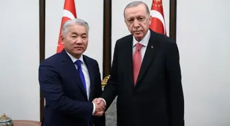 Cumhurbaşkanı Erdoğan Moğolistan MGK Sekreteri Enkhbayar'ı kabul etti