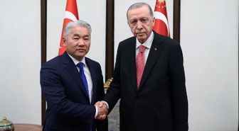 Cumhurbaşkanı Erdoğan, Moğolistan Milli Güvenlik Konseyi Sekreteri Enkhbayar'ı kabul etti