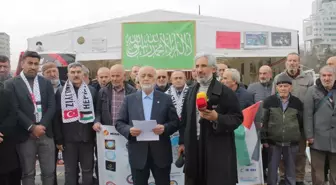 Kayseri'de İsrail'in Filistin'e saldırıları protesto edildi