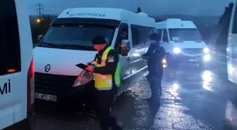 Altınova'da servis araçları denetlendi