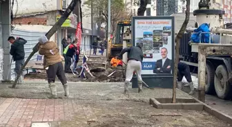 Zonguldak Belediyesi Kaldırım ve Betonlama Çalışmalarına Devam Ediyor