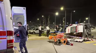 Başkentte ambulans kaza yaptı