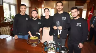ÇÜ Rektörü, Azerbaycan STEAM Festivali'nde şampiyon olan takımı kabul etti