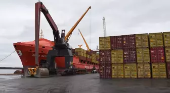 Giresun Limanı'nda konteyner taşımacılığına başlandı