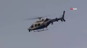 Fatih Balat'ta helikopter destekli asayiş uygulaması