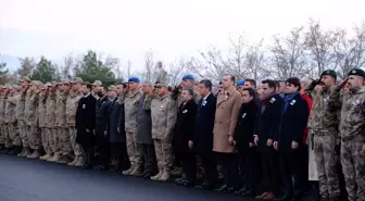 Pençe-Kilit Operasyonu bölgesinde şehit olan asker için Şırnak'ta tören yapıldı