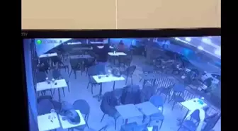 Adana'da Starbucks'a pompalı tüfekli saldırı anı güvenlik kamerasında