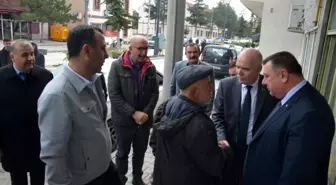 MHP İl Başkanı İsmail Candemir, Beylikova Belediye Başkanı Özkan Alp'i ziyaret etti