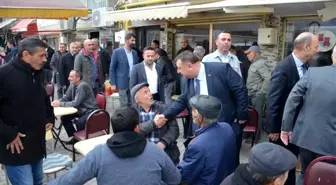MHP İl Başkanı İsmail Candemir, Beylikova Belediye Başkanı Özkan Alp'i ziyaret etti