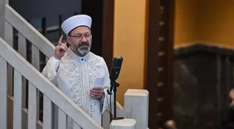 Diyanet İşleri Başkanı Ali Erbaş, Taksim Camii'nde hutbe irat etti Açıklaması