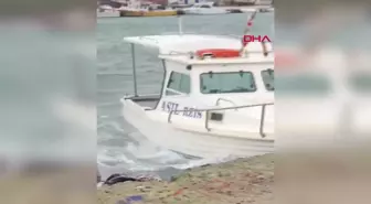 Enez'de tekne battı, Erikli'de cadde suyla kaplandı