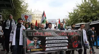 Şanlıurfa'da İsrail'e karşı sessiz yürüyüş
