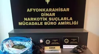Afyonkarahisar'da uyuşturucu operasyonu: 528 gram esrar ve 14.500 TL ele geçirildi