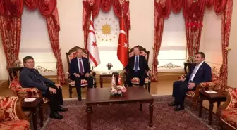 Cumhurbaşkanı Erdoğan, KKTC Cumhurbaşkanı Tatar ile görüştü