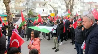 Çınarcık Genç Karadenizliler Derneği Filistin'e destek yürüyüşü düzenledi
