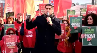 EHP, Eminönü İskelesi'nde asgari ücret açıklaması yaptı