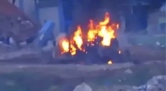 Kassam savaşçıları Gazze'yi işgale gelen İsrail askeri aracını havaya uçurdu