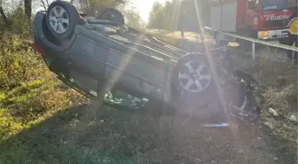 Zonguldak'ta Otomobil Takla Attı: 1 Ölü