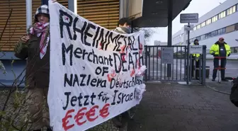 Almanya'da Rheinmetall şirketi İsrail'e silah sağlaması protesto edildi