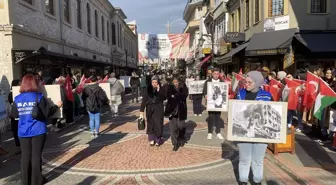 BARÜ Öğrencileri İsrail'in Filistin'e yönelik saldırılarını protesto etti