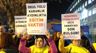 Eğitim Sen Eskişehir Şubesi Yaz Saati Uygulamasına Tepki Gösterdi