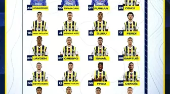 Fenerbahçe'nin Kayserispor maçı kadrosu belli oldu