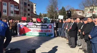 Samsun'da İsrail'in Gazze'ye yönelik saldırıları protesto edildi