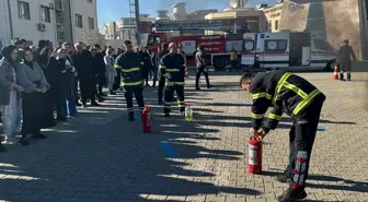 NEVÜ'de yangın tatbikatı yapıldı