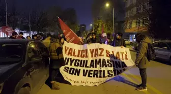 TİP Ankara İl Örgütü, Kalıcı Yaz Saati Uygulamasını Protesto Etti