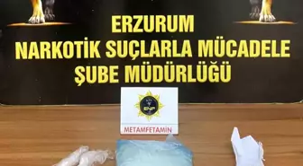 Erzurum'da 1 Kilogram Metamfetamin Ele Geçirildi