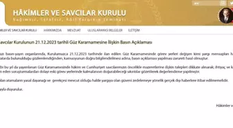 HSK'dan güz kararnamesi açıklaması: Gerçek dışı haberlere itibar edilmemeli