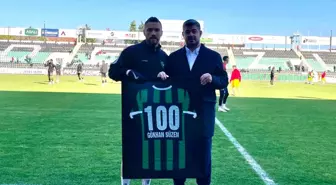 Denizlispor Kaptanı Gökhan Süzen'e 100. maç sürprizi