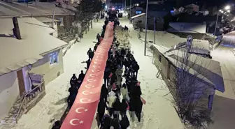 Erzurum'da Sarıkamış şehitleri anısına fener alayı düzenlendi