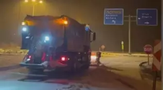 Karabük'te yüksek kesimlerde kar yağışı